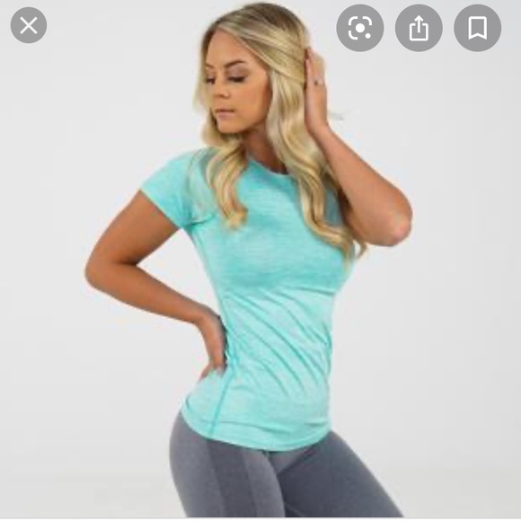 NVGTN Tops - NVGTN teal short sleeve workout t shirt